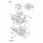 Схема вузла: Картер двигуна для Suzuki GSX600 Katana