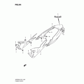 Схема вузла: Бічні панелі (Gsf650sual2 e21) для Suzuki GSF650 Bandit S