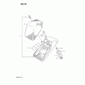 Схема узла: Задний фонарь (Стоп-сигнал) для Suzuki DR250