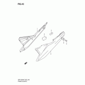 Схема вузла: Бічні панелі для Suzuki GSF1250 Bandit