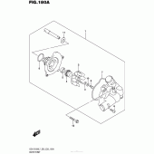 Схема вузла: Водяний насос Suzuki GSX-S1000