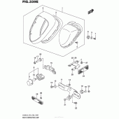 Схема узла: Задний фонарь (Стоп-сигнал) (Vl800Tl5 E33) для Suzuki VL800 Boulevard C50 B.O.S.S.