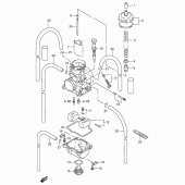 Схема узла: Карбюратор (Model t/v) для Suzuki RM125