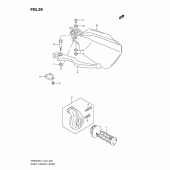 Схема узла: Правая ручка руля для Suzuki DR650 DR650SE