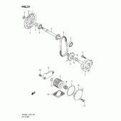 Схема вузла: Масляний насос для Suzuki AN400 Burgman (EU analogue of SkyWave)