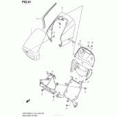 Схема вузла: Накладка фари Suzuki VZR1800 Boulevard M109R BOSS