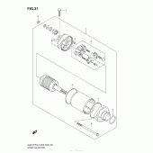 Схема вузла: Електричний стартер для Suzuki GSX-R750