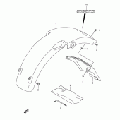 Схема вузла: Заднє крило для Suzuki RV125