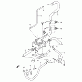 Схема вузла: Система індукції повітря (Model v e18, e39) для Suzuki TL1000