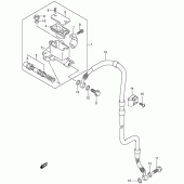 Схема вузла: Передній гальмівний циліндр (Dr-z400ey/ek1/ek2/ek3/ek4 e24) для Suzuki DR-Z400 DR-Z400