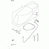 Схема узла: Сиденье (Model k8) для Suzuki UX125 Sixteen