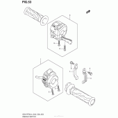 Схема узла: Пульт управления рулевой для Suzuki GSX-R750