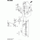 Схема вузла: Задні гальмівні циліндри (Gsx-R1000Al7 E28) для Suzuki GSX-R1000
