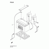 Схема вузла: Акумулятор для Suzuki GSF1200 Bandit