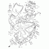 Схема вузла: Облицювальні елементи (Model) для Suzuki GSX750 Katana