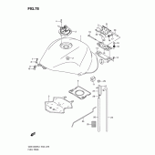 Схема узла: Топливный бак (Gsx1300rl1 e51) для Suzuki GSX1300 Hayabusa