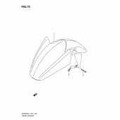 Схема узла: Переднее крыло (Gsx650ful1 e21) для Suzuki GSX650