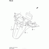 Схема вузла: Заднє крило для Suzuki UH200 Burgman