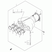 Схема вузла: Повітряний фільтр Suzuki GSX600 Katana