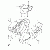 Схема вузла: Кришки картера для Suzuki TS125