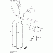 Схема узла: Руль & Тросики для Suzuki VZ800 Boulevard M50