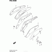 Схема вузла: Задній кронштейн (Vzr1800Bzl7 E33) для Suzuki VZR1800 Boulevard M109R BOSS