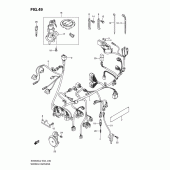 Схема вузла: Електропроводка (Sv650sl2 e24) для Suzuki SV650