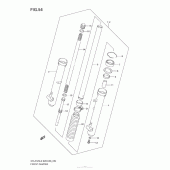 Схема вузла: Front Damper (Dr-Z125 E28) для Suzuki DR-Z125 DR-Z125L