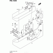 Схема вузла: Вихлопна система (Vl1500Bl7 E33) для Suzuki VL1500 Boulevard C90 BOSS