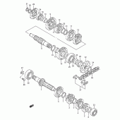 Схема вузла: Трансмісія для Suzuki RM250