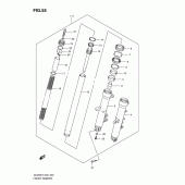 Схема узла: Передняя вилка для Suzuki DL650 V-Strom
