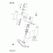Схема узла: Рулевая траверса (Vl800uel1 e19) для Suzuki VL800 Intruder C800C/ Boulevard C50C