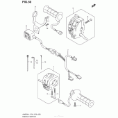 Схема вузла: Пульт управління рульової (An650Zl4 E28) для Suzuki AN650 Burgman (EU analogue of SkyWave)