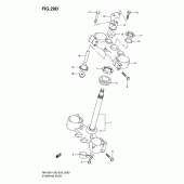 Схема вузла: Рульова траверса (Model k5) для Suzuki RM125