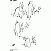 Схема узла: Цепь ГРМ & Натяжитель & Успокоитель для Suzuki VZR1800 Boulevard M109R B.O.S.S