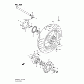 Схема вузла: Заднє колесо (Gsf650sal1 e21) для Suzuki GSF650 Bandit S
