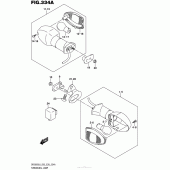 Схема узла: Поворотники для Suzuki DR200 DR200S