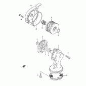 Схема узла: Масляный насос для Suzuki LS650 Boulevard S40