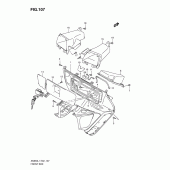 Схема узла: Передний бардачок (An650l1 e19) для Suzuki AN650 Burgman (EU analogue of SkyWave)
