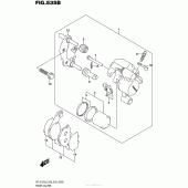Схема узла: Передний тормозной суппорт (Dr-Z125Ll6 E33) для Suzuki DR-Z125 DR-Z125