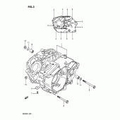 Схема узла: Картер двигателя для Suzuki DR200 DR200