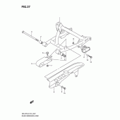 Схема узла: Задний рычаг подвески для Suzuki DR-Z70