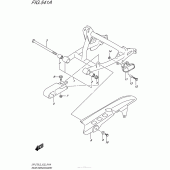 Схема вузла: Задній важіль (Маятник) для Suzuki DR-Z70