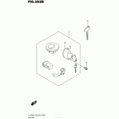Схема вузла: Lock Set (Vl1500Bl7 E28) для Suzuki VL1500 Boulevard C90T BOSS