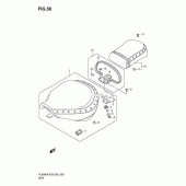 Схема вузла: Сидіння (Vl800tk6/ck6/tk7/tk8) для Suzuki VL800 Boulevard C50T
