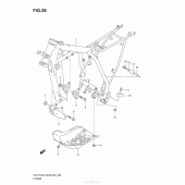 Схема узла: Рама для Suzuki DR-Z125 DR-Z125