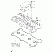 Схема вузла: Клапанна кришка Suzuki GSX-R1100