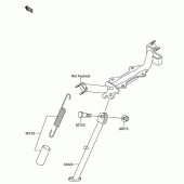 Схема вузла: Підставка для Suzuki DR-Z110