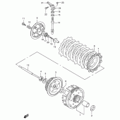 Схема вузла: Зчеплення для Suzuki DF125