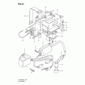 Схема вузла: Електроустаткування для Suzuki TF125